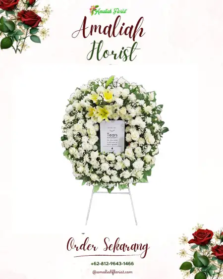 Krans Bunga Duka Sekongkang